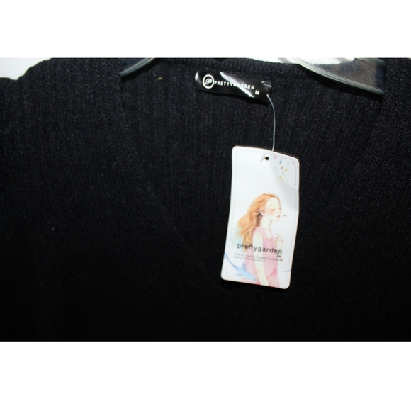 Women's Embellished Puff Sleeve Sweater - Picture 9 of 16